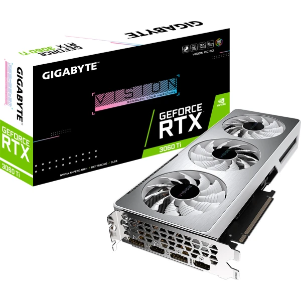 כרטיס מסך Gigabyte Geforce RTX 3060 Ti VISION OC GV-N306TVISION OC-8GD